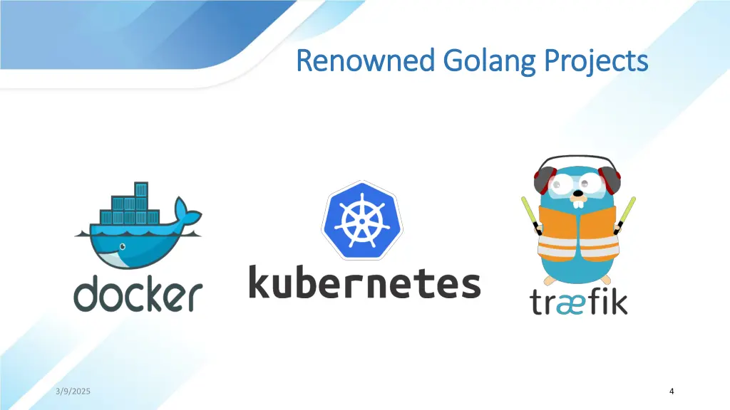renowned renowned golang
