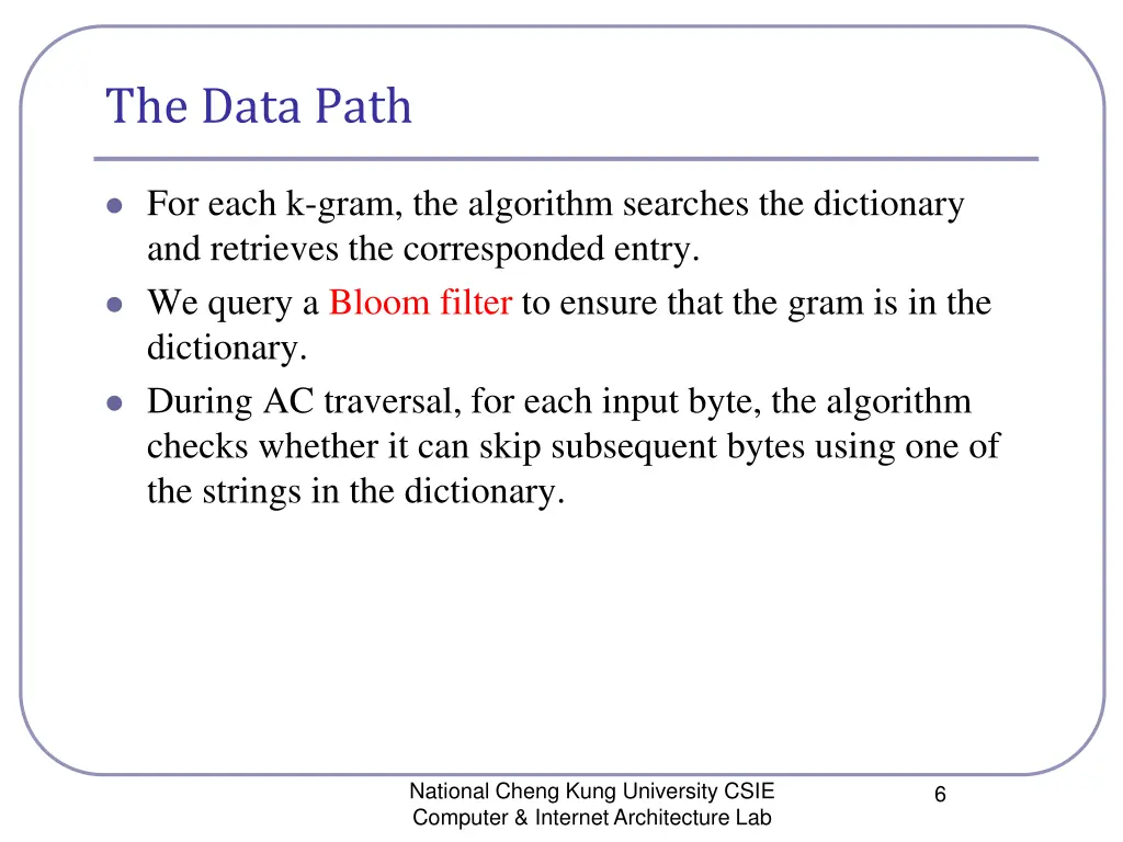 the data path