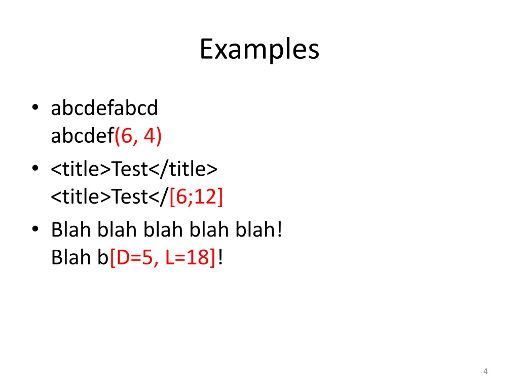examples