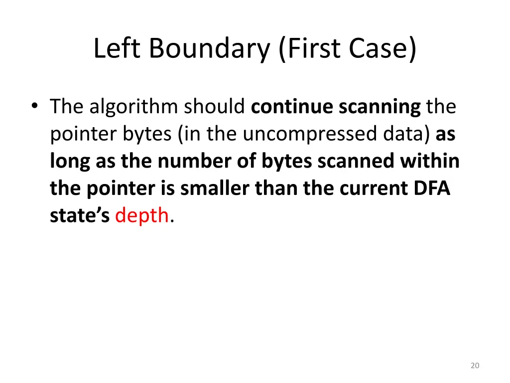 left boundary first case