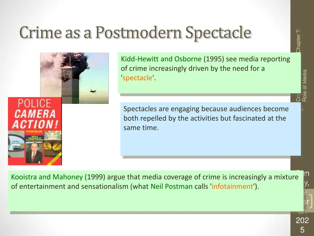 crime as a postmodern spectacle