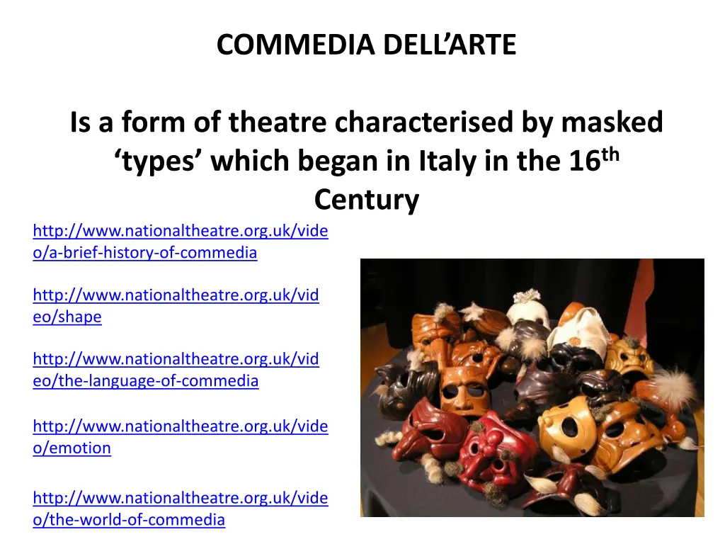 commedia dell arte