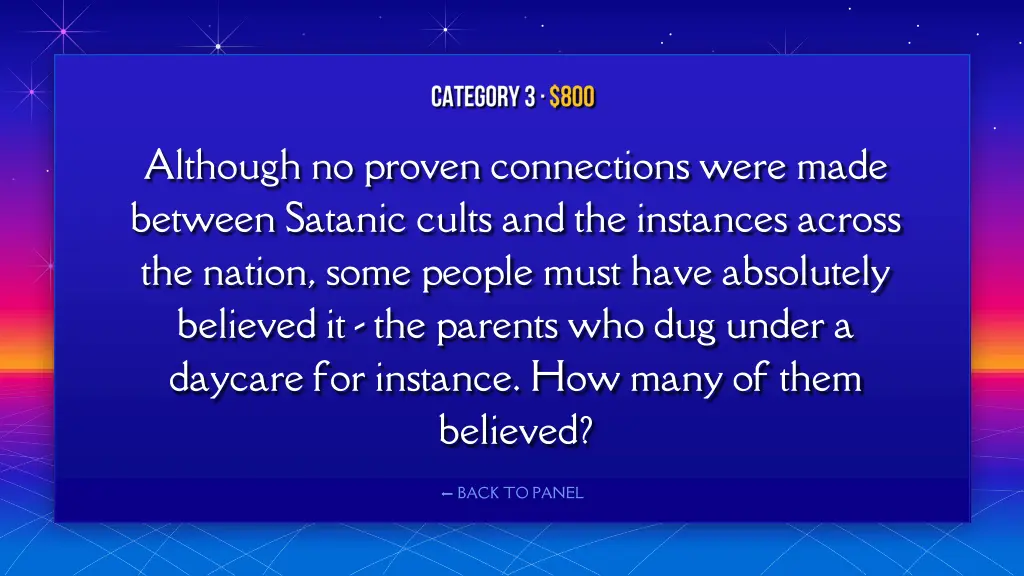 although no proven connections were made between