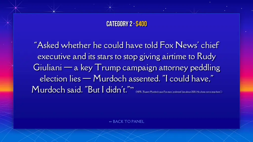 asked whether he could have told fox news chief