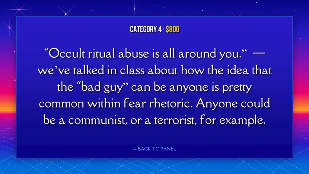 occult ritual abuse is all around