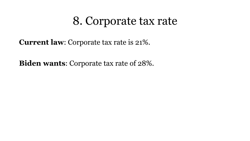 8 corporate tax rate