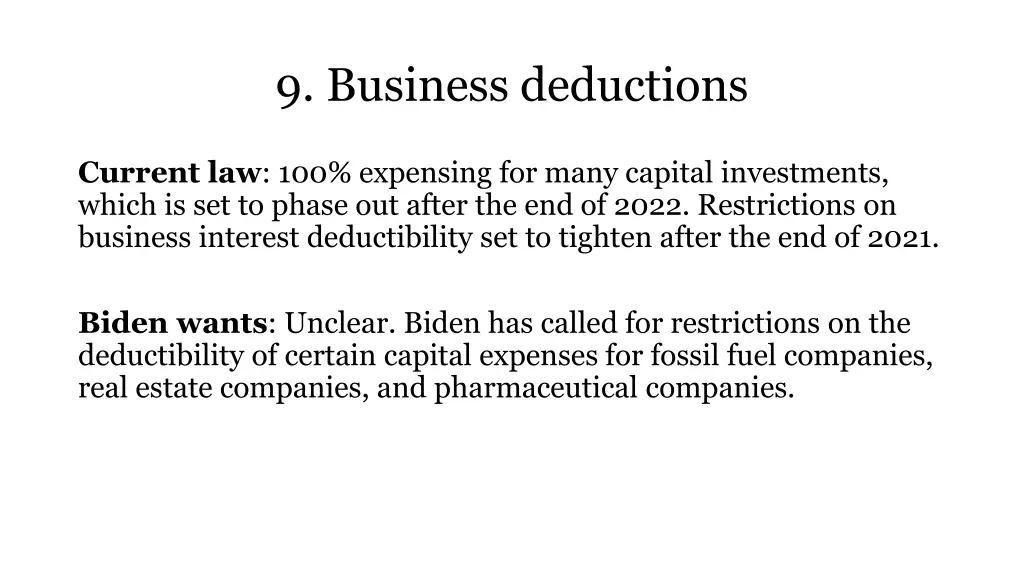9 business deductions