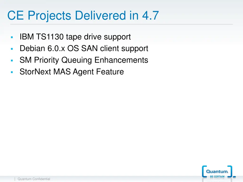 ce projects delivered in 4 7