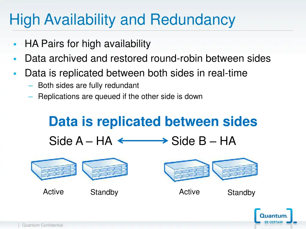 high availability and redundancy