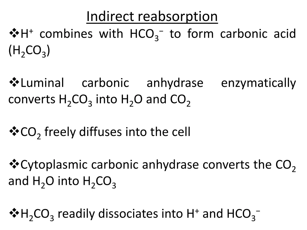 indirect reabsorption