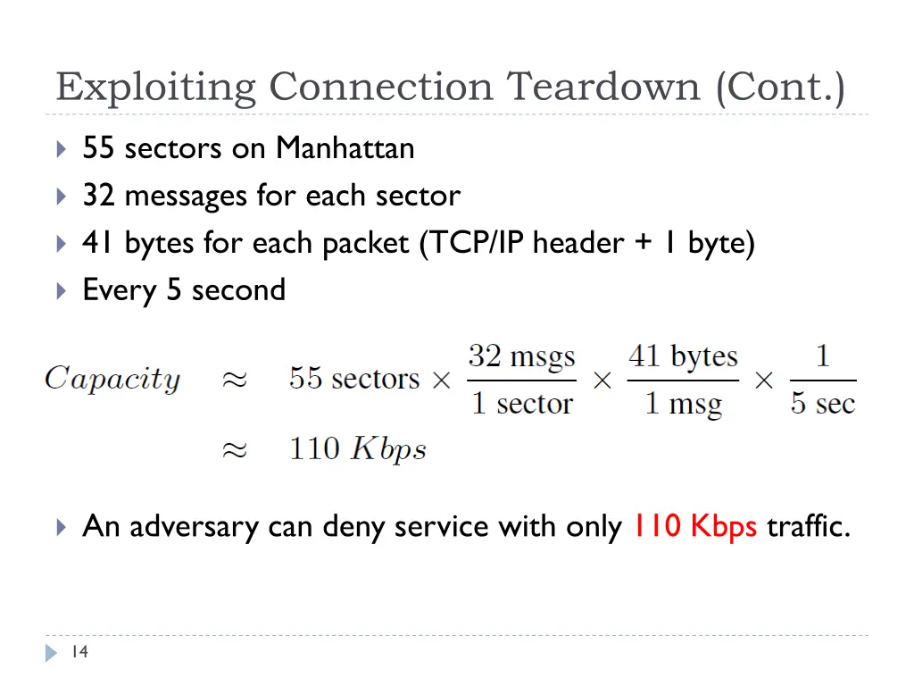 exploiting connection teardown cont