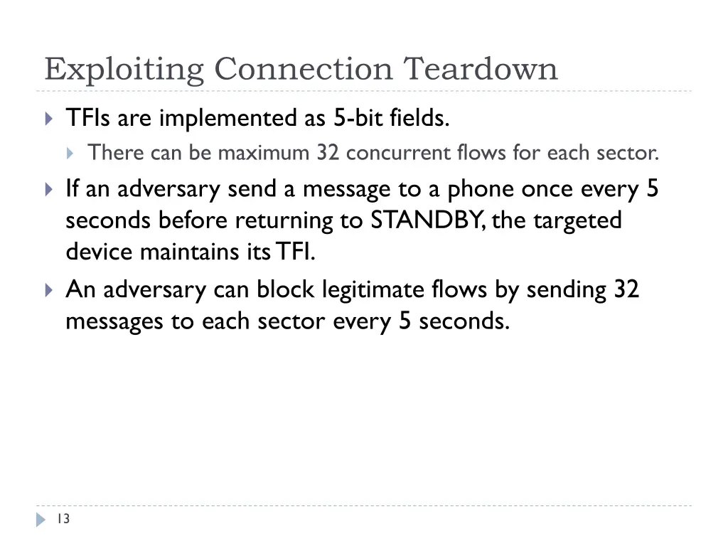 exploiting connection teardown