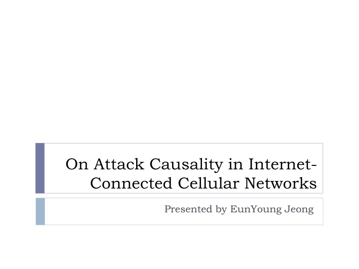 on attack causality in internet connected