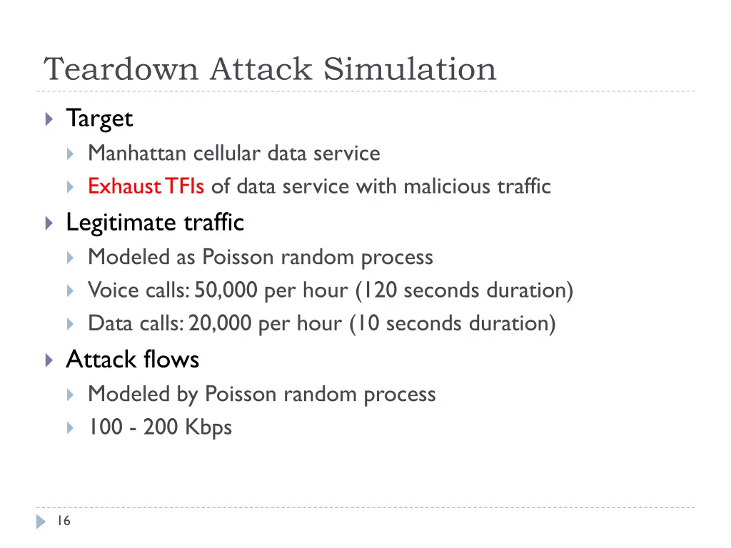 teardown attack simulation