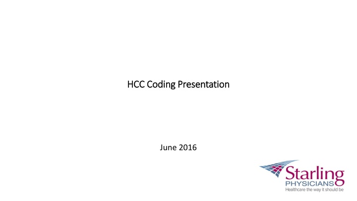 hcc coding presentation hcc coding presentation