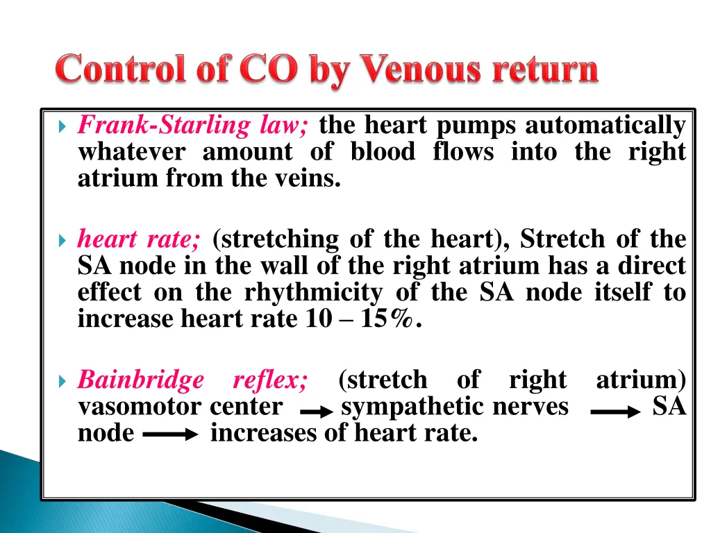 frank starling law the heart pumps automatically