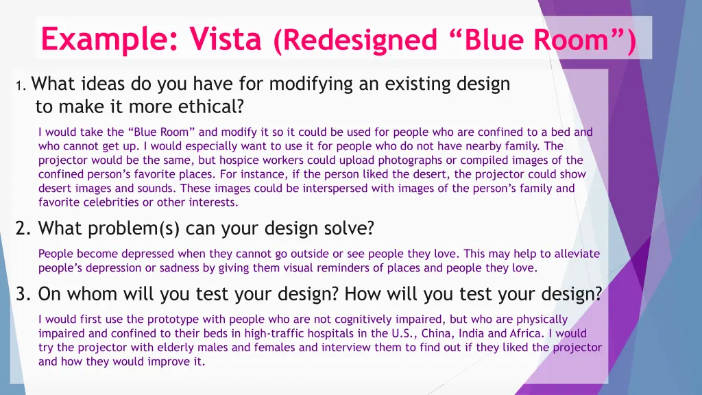 example vista redesigned blue room