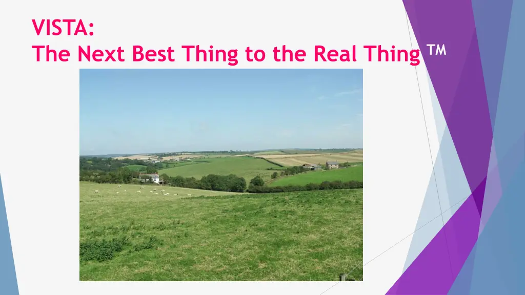 vista the next best thing to the real thing tm