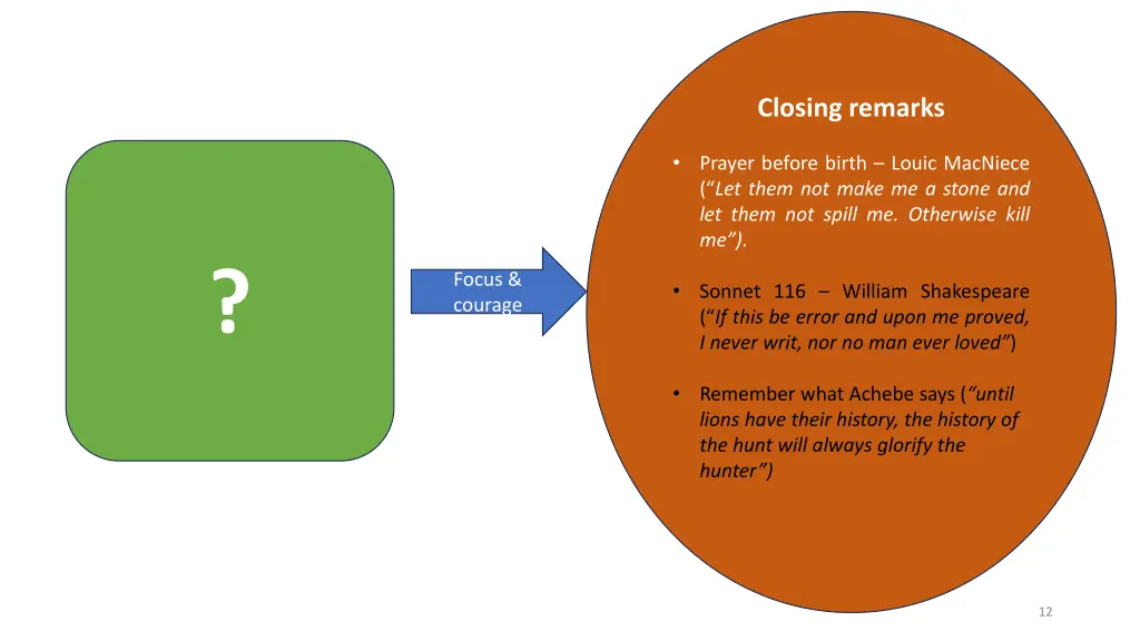 closing remarks