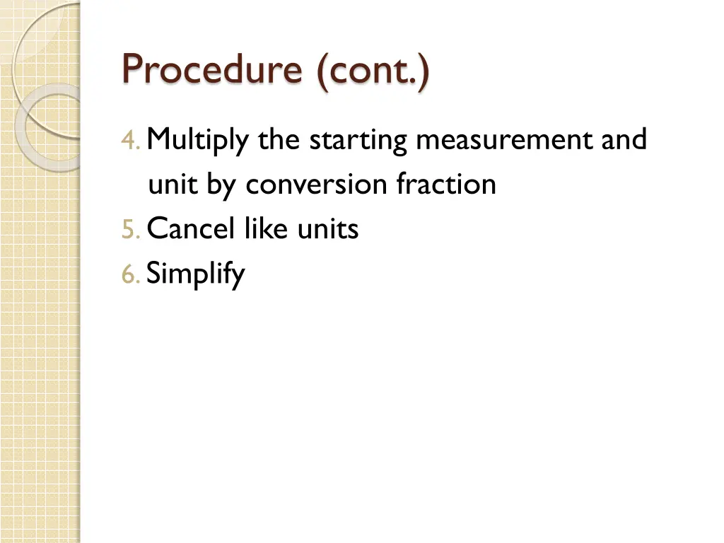 procedure cont