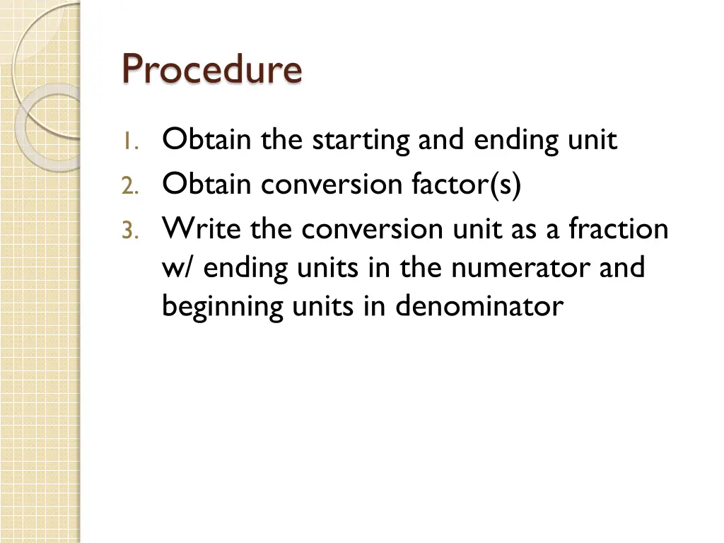 procedure