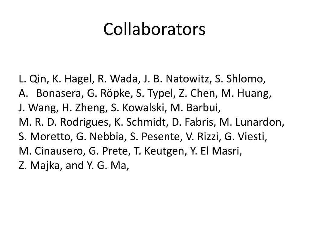 collaborators