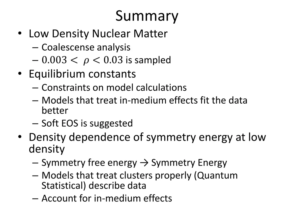 summary