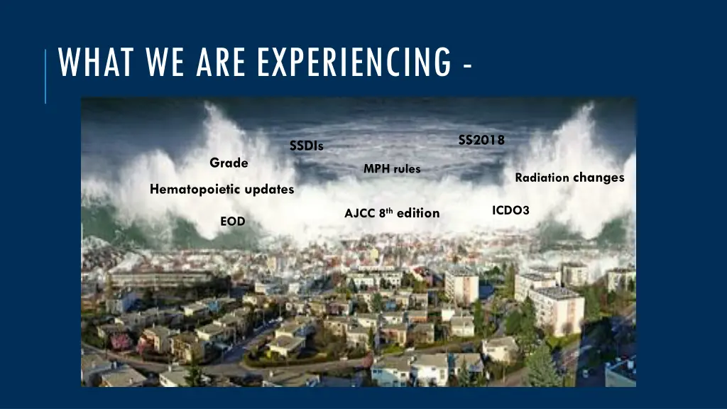 what we are experiencing