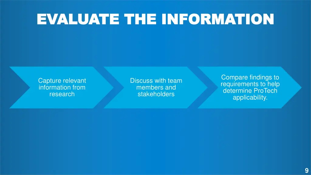 evaluate the information evaluate the information