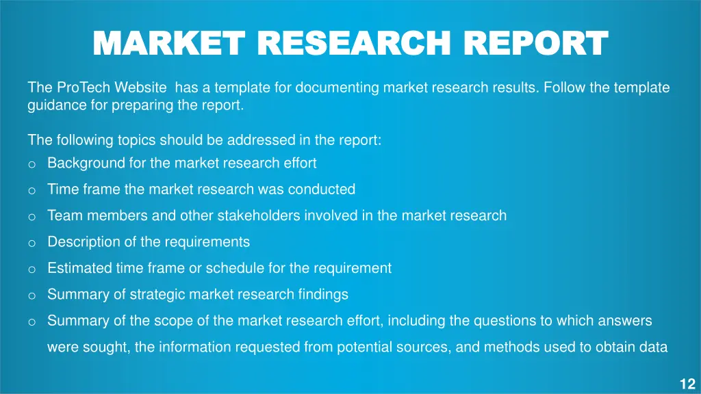 market research report market research report