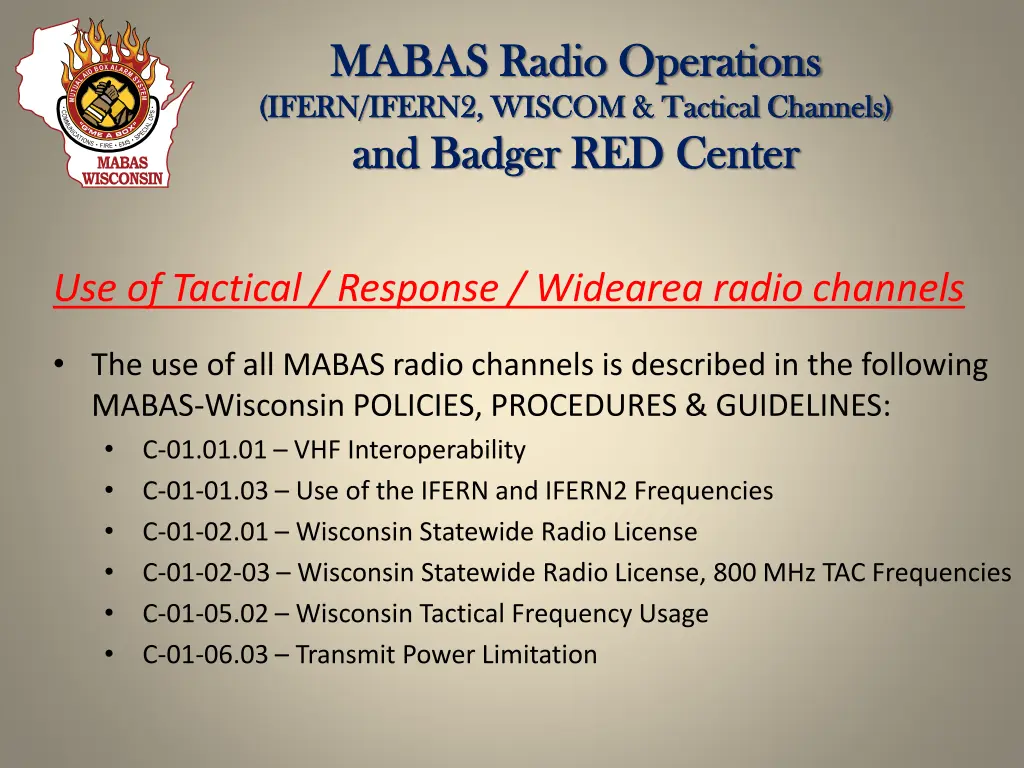 mabas radio operations mabas radio operations 7
