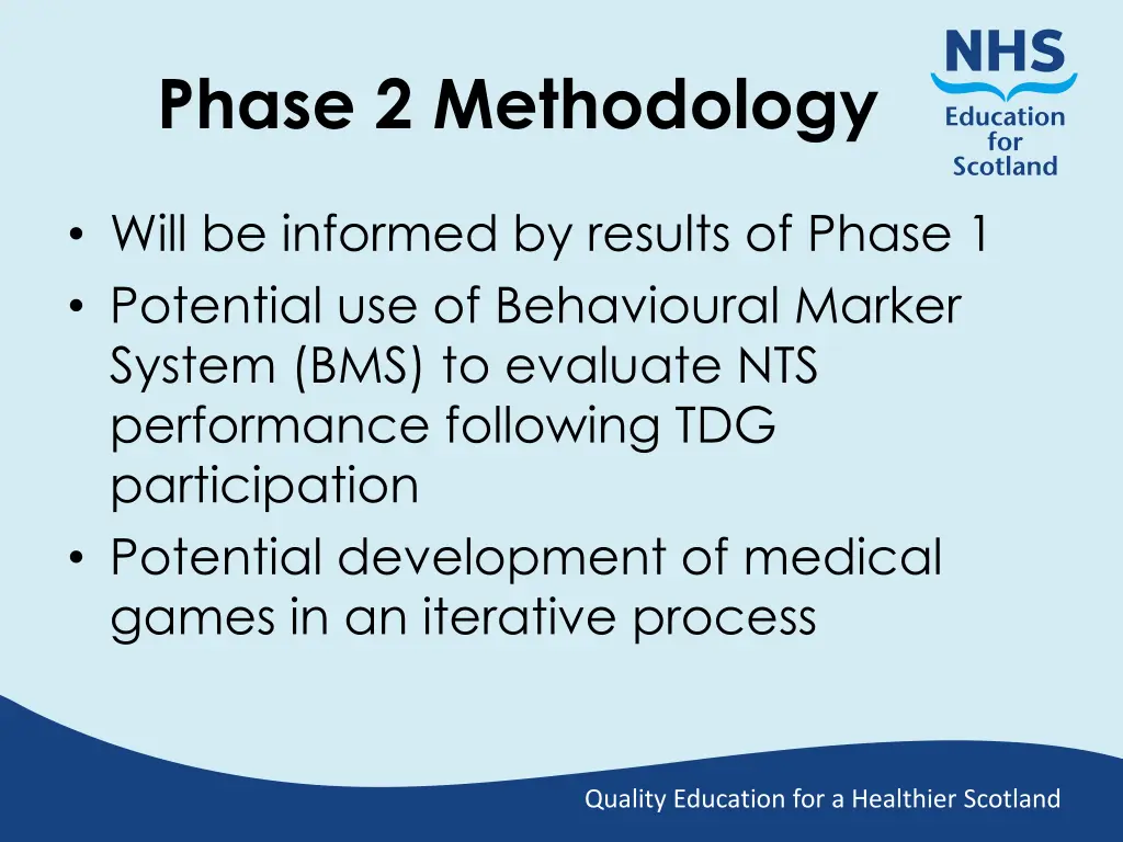 phase 2 methodology