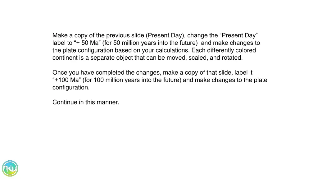 make a copy of the previous slide present
