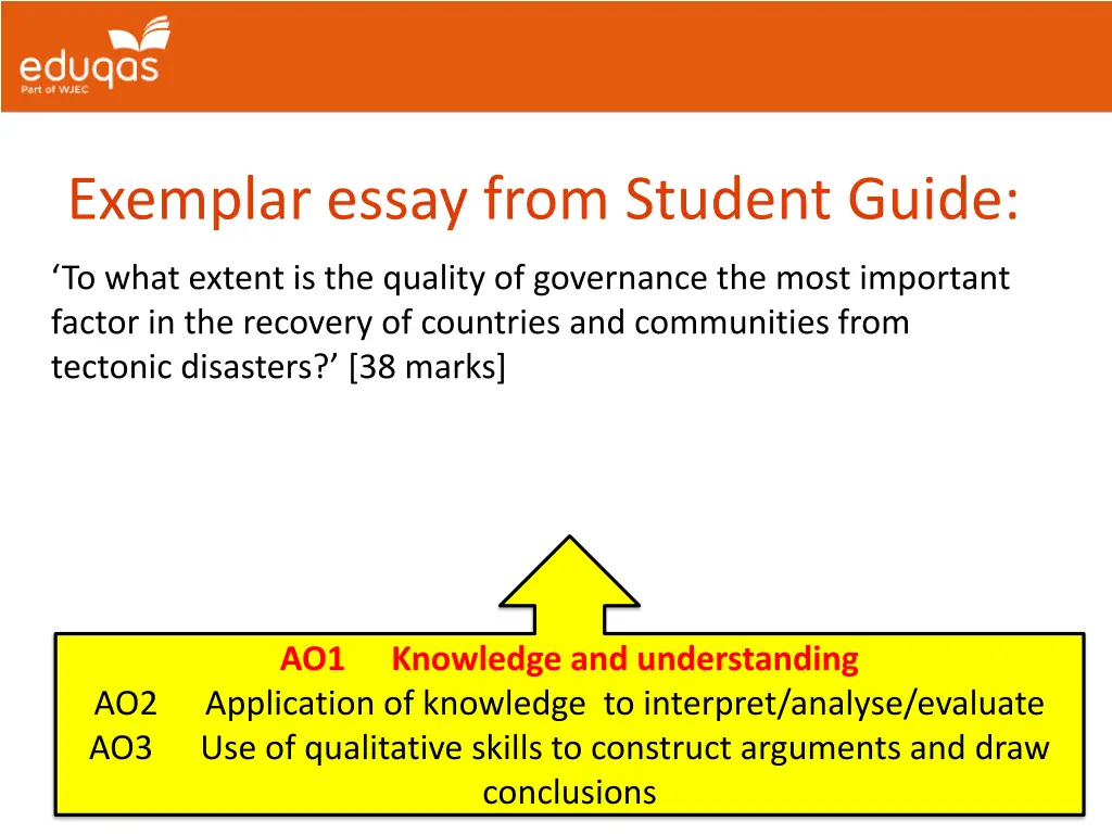 exemplar essay from student guide 1