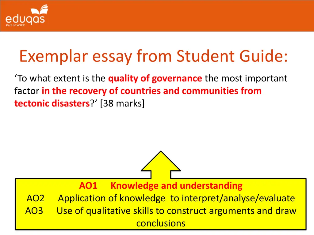 exemplar essay from student guide 2