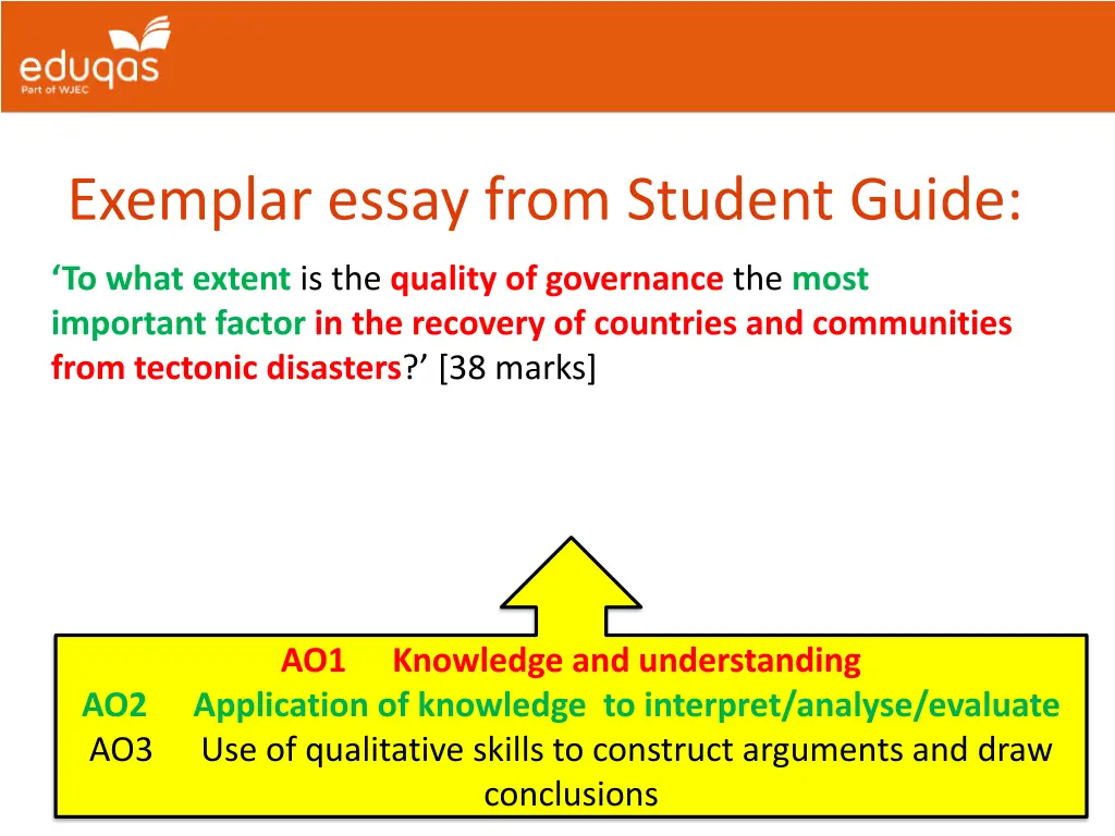 exemplar essay from student guide 4