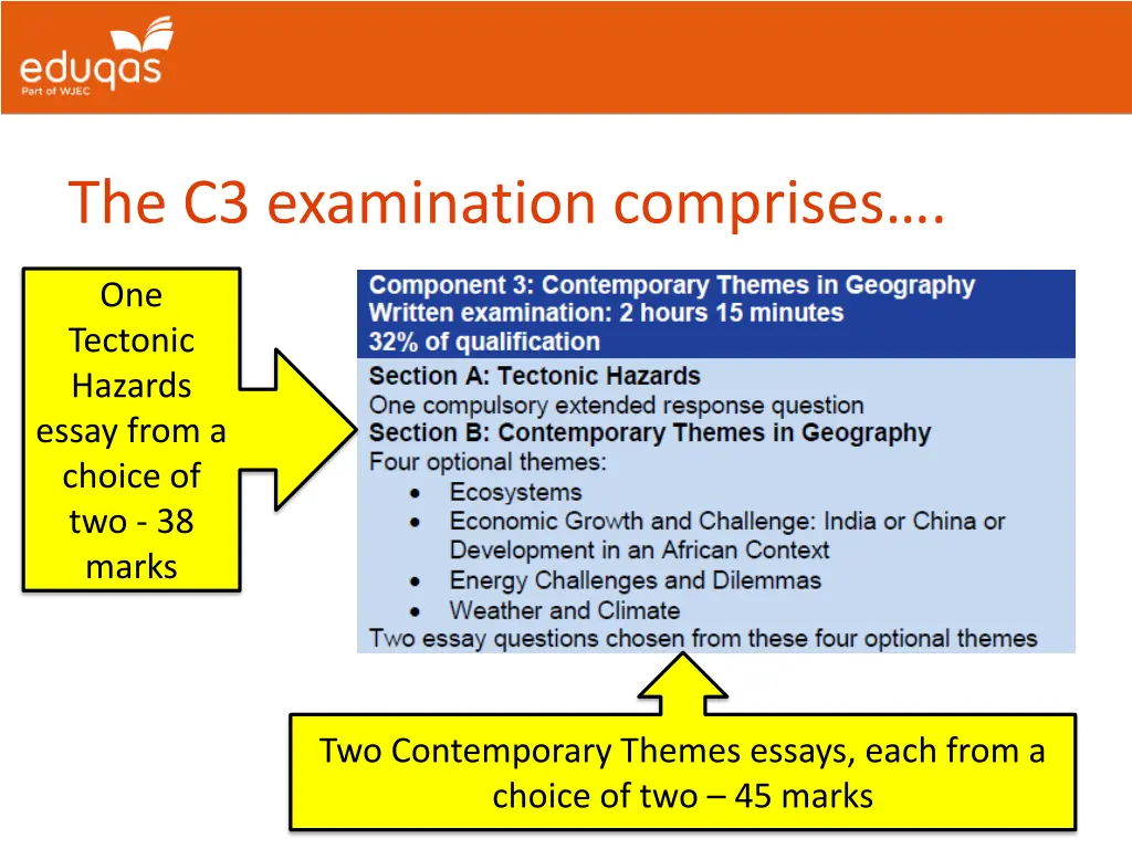 the c3 examination comprises