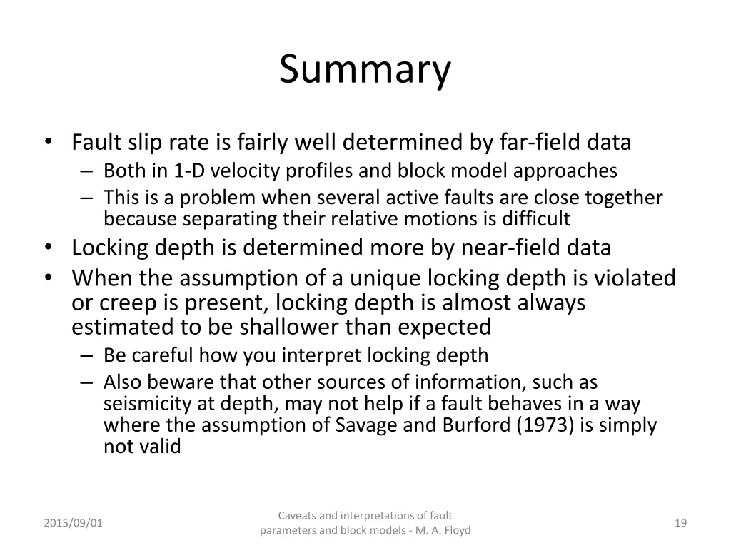 summary