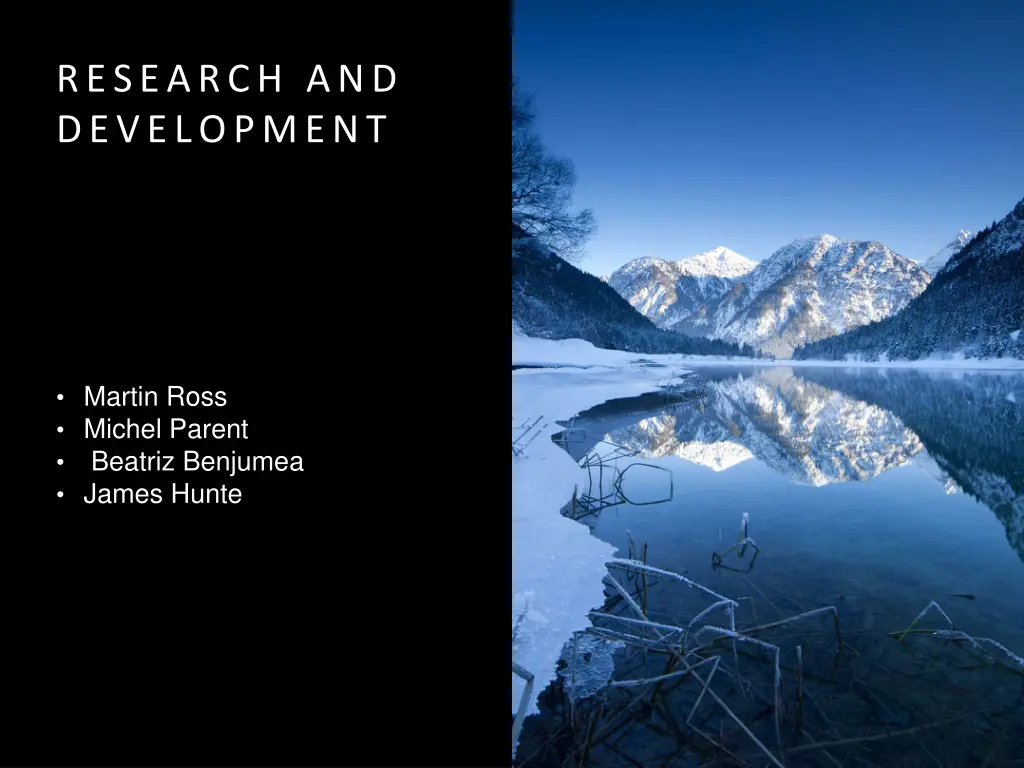 research and development