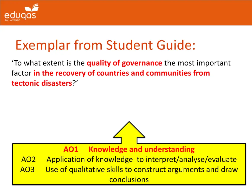 exemplar from student guide 1