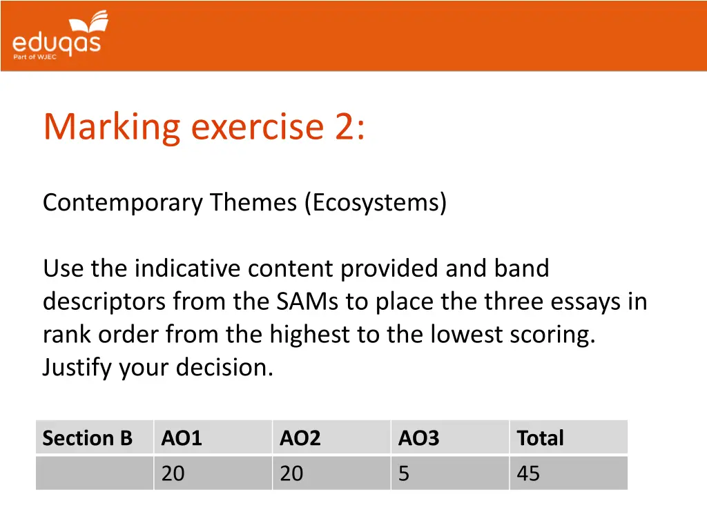 marking exercise 2