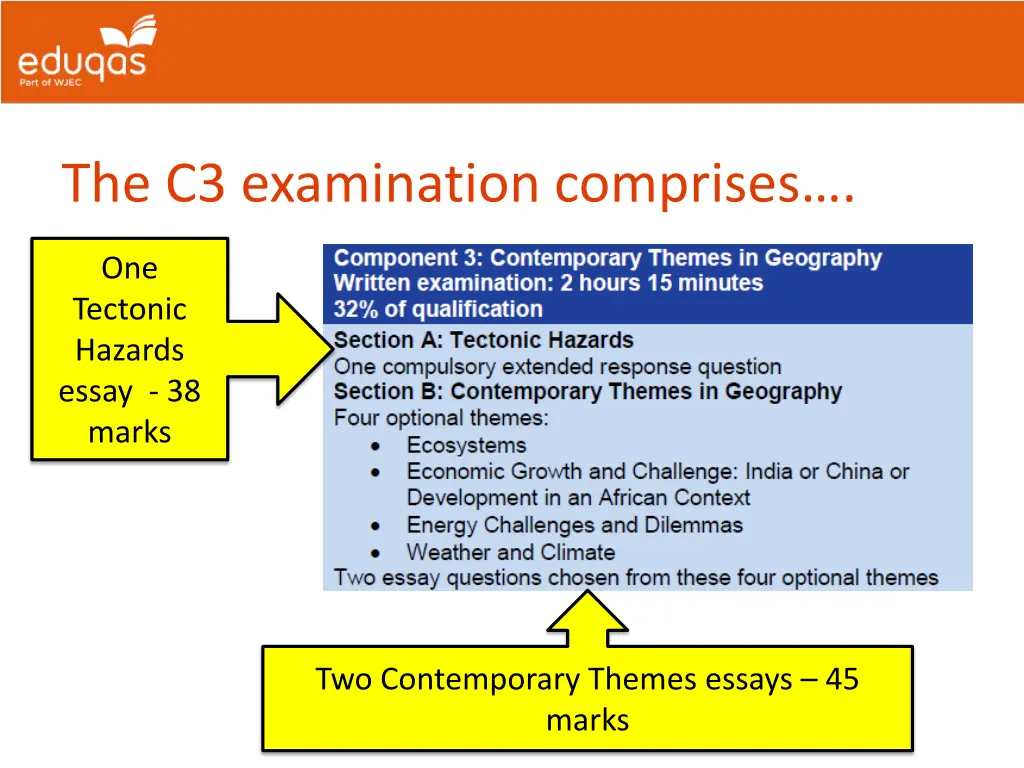 the c3 examination comprises