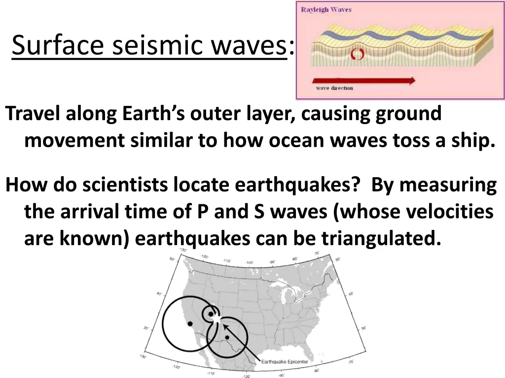 surface seismic waves