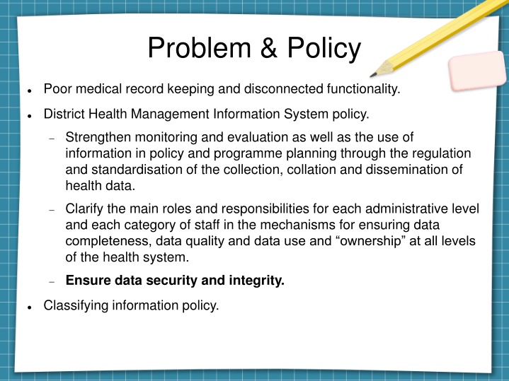 problem policy