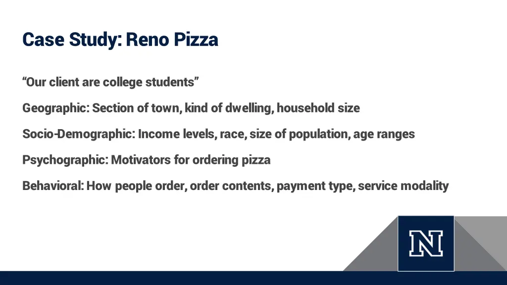case study reno pizza