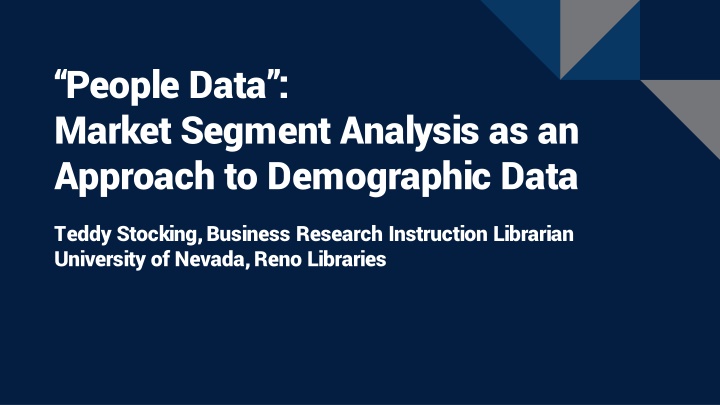people data market segment analysis