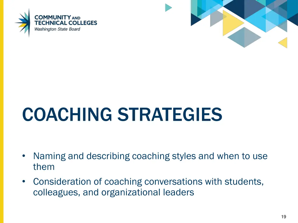 coaching strategies