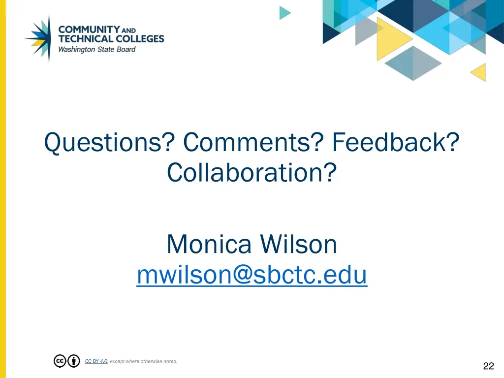 questions comments feedback collaboration