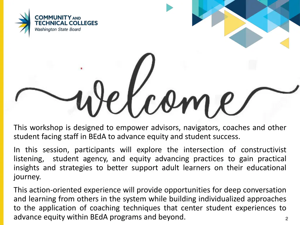 this workshop is designed to empower advisors