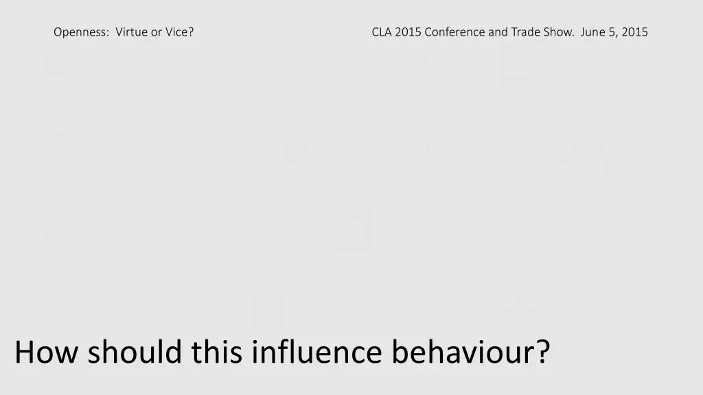 openness virtue or vice cla 2015 conference 18
